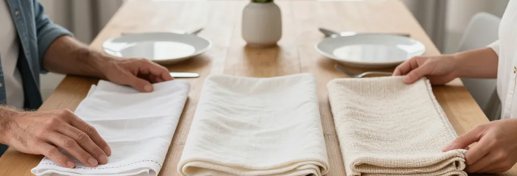 Quel tissu pour serviette de table : le meilleur choix selon l'usage ?