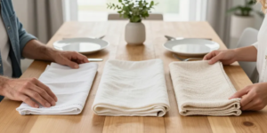 Quel tissu pour serviette de table : le meilleur choix selon l'usage ?