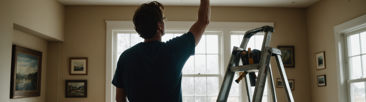 Comment refaire un plafond abîmé facilement