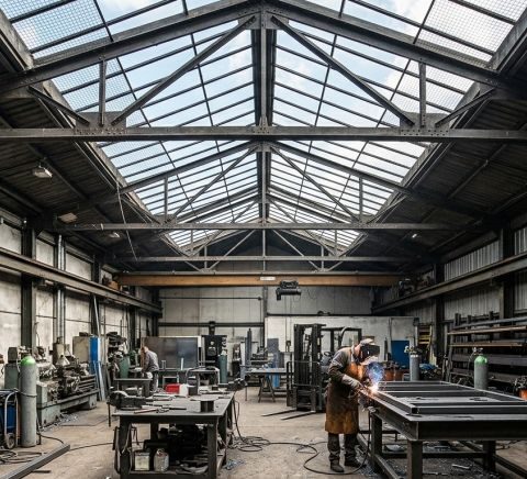 verrière atelier acier