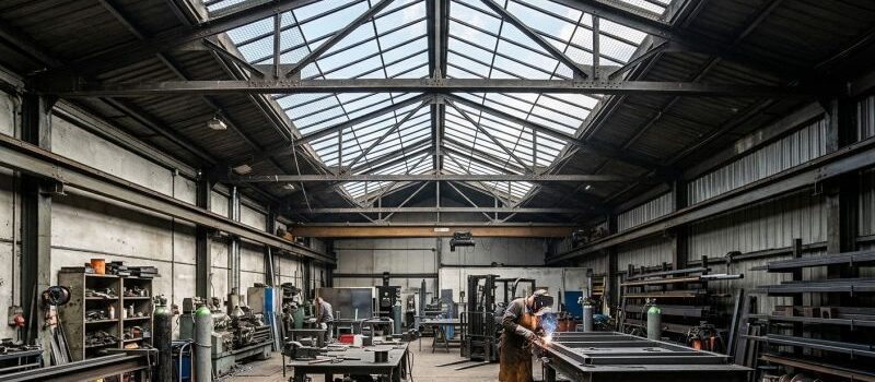 verrière atelier acier